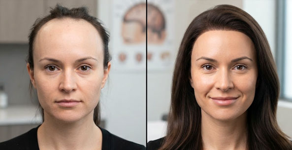 High and Low Hairlines
